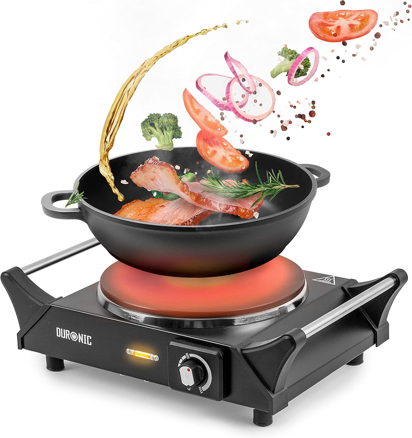 Ricette veloci sul fornello elettrico Duronic HP1 BK