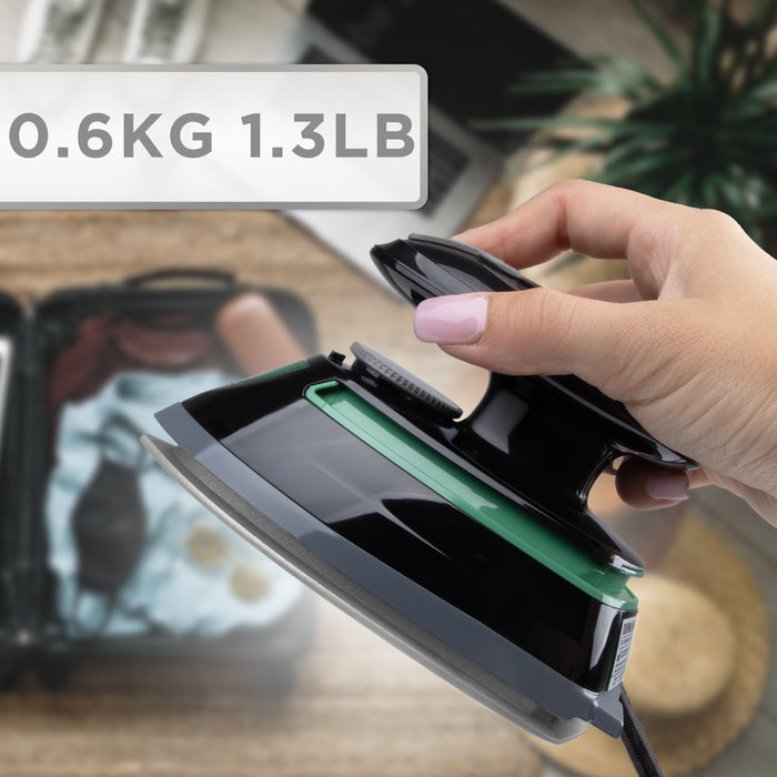 Duronic SI4 BG Ferro da Stiro a Vapore da Viaggio 420W Mini Ferro da Stiro Portatile con Serbatoio d’Acqua da 30 ml Perfetto per Stirare in Viaggio