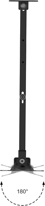 Duronic TVB1130 Supporto TV da parete regolabile e articolato per schermi LED LCD curvi monitor 13  50 portata 25kg  ultra sottile compatibile con vesa 400 x 400 mm
