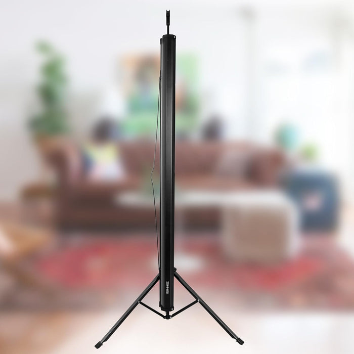 Duronic TPS50 /43 Schermo di proiezione 50 formato 4:3 / 102 X 76 cm - telo proiettore con piedistallo treppiede per videoproiettore Full HD 3D 4K - Home cinema home theater ufficio