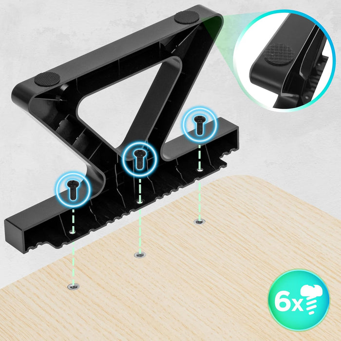 Duronic DM06-2 NL Supporto per Monitor e Laptop, 81x30 cm, Rialzo Ergonomico da Scrivania per 1 o 2 PC, Altezza 15 cm, Portata 10 kg, Naturale, Mensola Salvaspazio per Casa e Ufficio