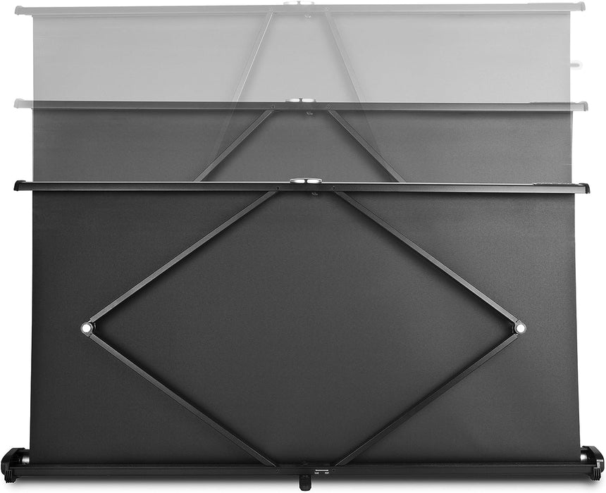 Duronic DPS50 /43 Schermo di proiezione 50 formato 4:3/102 X 76cm Telo da scrivania telo proiettore da tavolo telo da proiezione per interni/esterni Full HD 3D 4K - Home cinema home theater ufficio