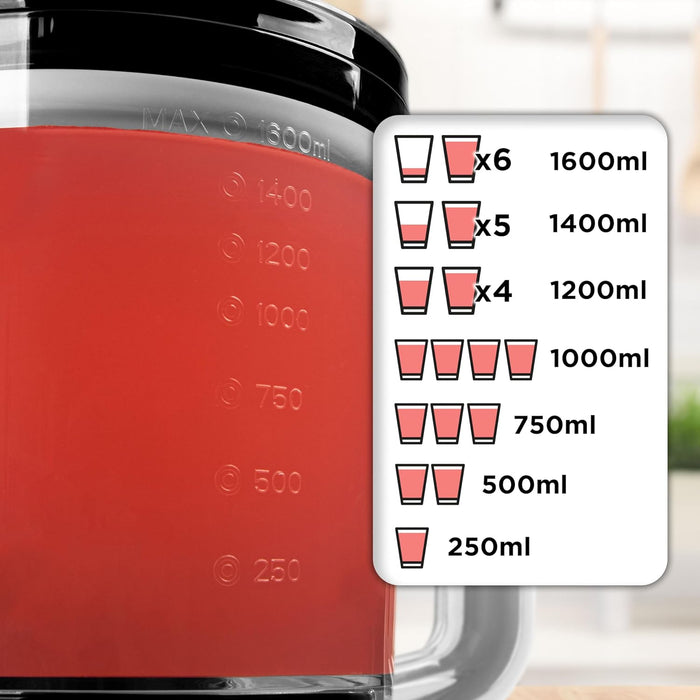 Duronic JE416 Spremiagrumi elettrico 40W, Estrattore 1,6 L, Spremiagrumi automatico con filtro regolabile, Spremitore per agrumi con 2 coni, per succo di arancia limone lime pompelmo