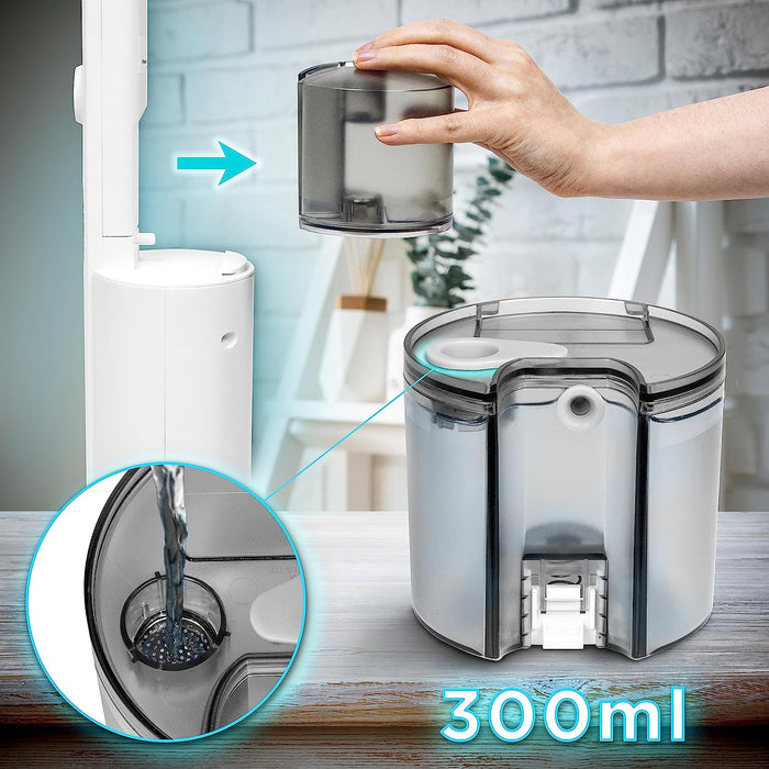 Duronic STM11 Lavapavimenti a vapore 1100W | Scopa a vapore 120°C con serbatoio da 300ml | 3 panni inclusi riscalda in 15sec | Cavo 4.5m | Pulitore a vapore per pavimenti | Elimina batteri e virus