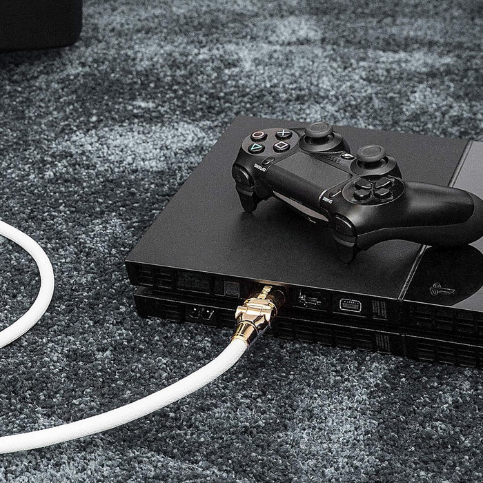 Duronic HDC01 1,5m Cavo HDMI schermato ad alta velocità | Trasmissione di segnale full HD 1080p 4K 2160p compatibilità ethernet | Cavo collegamento HDMI 1.4 con testina snodabile | Compatibile con TV