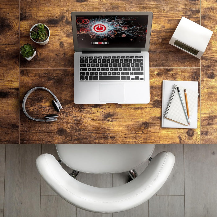 Duronic TT120 AO Piano scrivania  Ripiano scrivania 120x60x1,9cm- Compatibile con telai da scrivania Duronic | Piano di lavoro per ufficio ergonomico | Quercia Antica