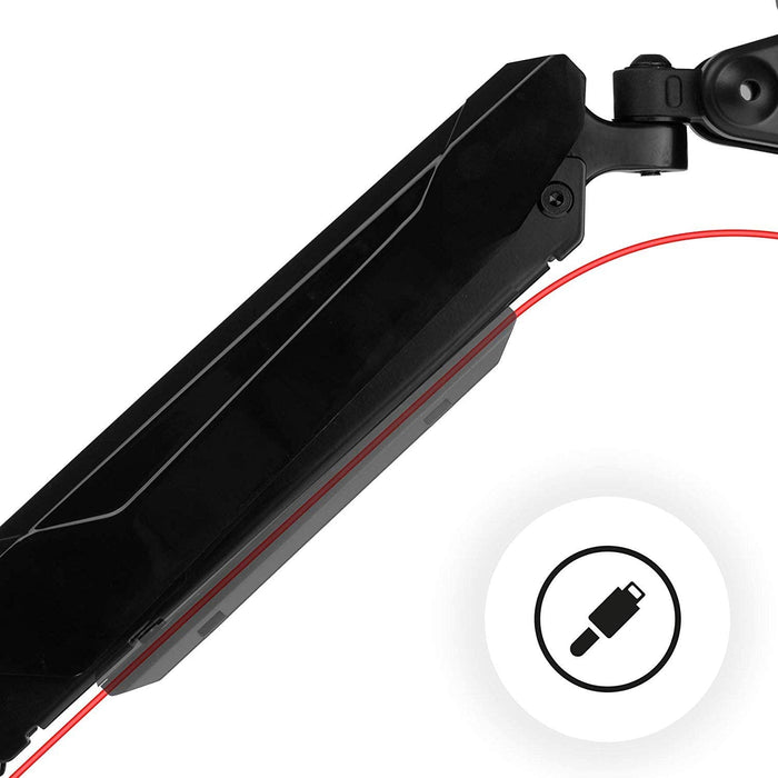 Duronic DMG52 Supporto da scrivania per 2 monitor 15  27 staffa schermo con due braccia regolazione a gas morsetto tavolo VESA MAX 100 x 100mm acciaio INOX portata 8kg