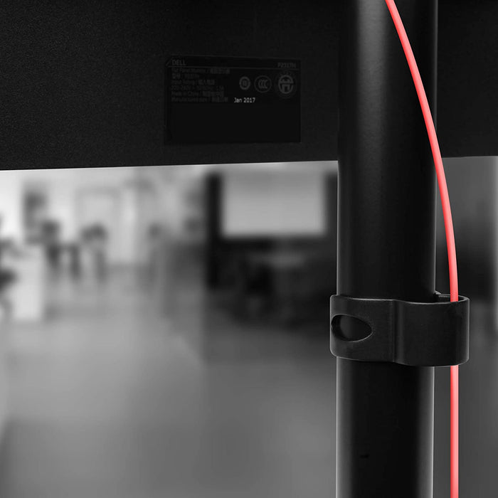 Duronic DM151X1 BK Supporto da scrivania per monitor 1332 | 8 kg per braccio | Altezza regolabile | Inclinazione -15°/+15°, rotazione 180°, rotazione 360°| VESA 75/100