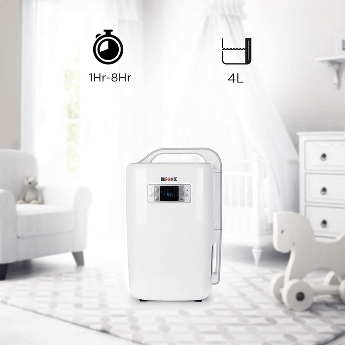 Duronic DH20 Deumidificatore per ambienti compatto e silenzioso 320W capacità giornaliera 20L/24H funzioni turbo, asciugabiancheria e auto-spegnimento a basso consumo energetico