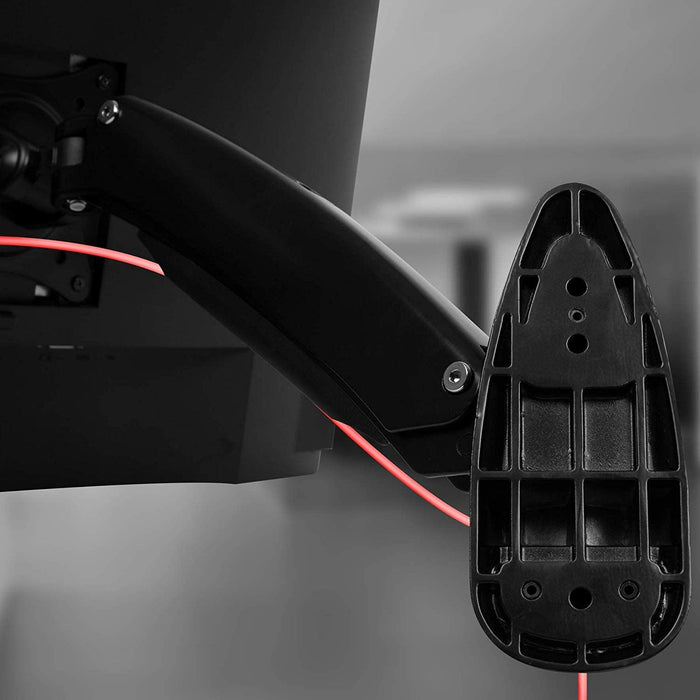 Duronic DM55W1X2 Supporto monitor da parete | Per schermi da 15 a 27 pollici | Inclinazione regolabile | Capacità 7,8kg |VESA 70 100 | Supporto ergonomico murale | Con ganci gestione cavi | Universale