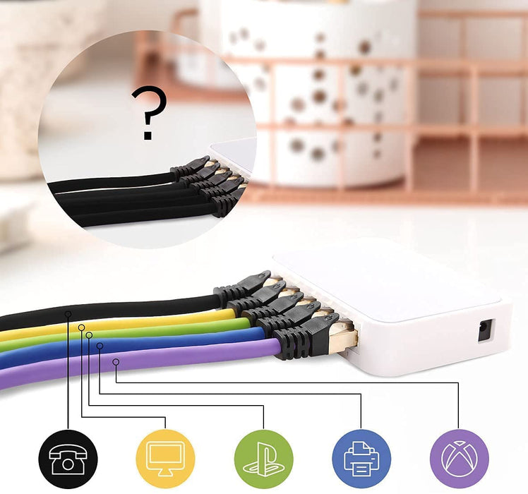 Duronic CAT8 BK 15 m | Cavo di Rete ethernet schermato S/FTP Nero | Cavo ethernet Patch superveloce | Supporta fino a 2 GHz / 2000 MHz | Connettori RJ45 | Trasmissione dati 40 gigabit