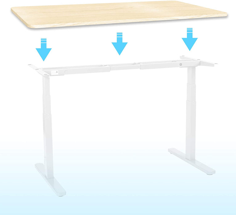 Duronic TT127 NL Piano scrivania  Ripiano scrivania 120 cm x 70 cm - Compatibile con telai da scrivania Duronic  Piano di lavoro per ufficio ergonomico  Naturale