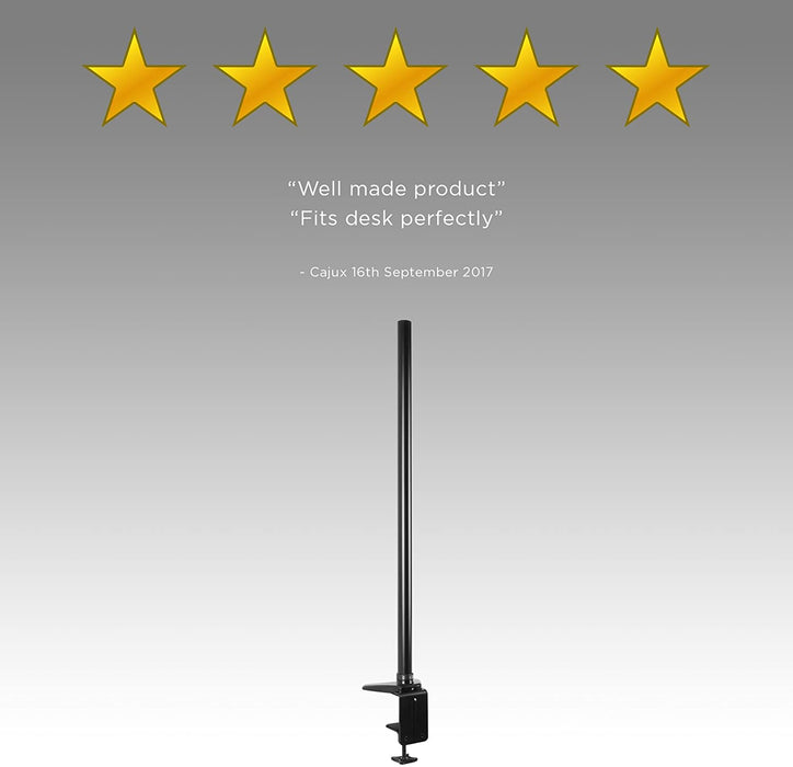 Duronic DM55POLE BK Staffa 80 cm per supporti monitor da scrivania  Staffa compatibile con tutti i supporti monitor Duronic  Consente una maggiore flessibilità nel posizionamento dello schermo