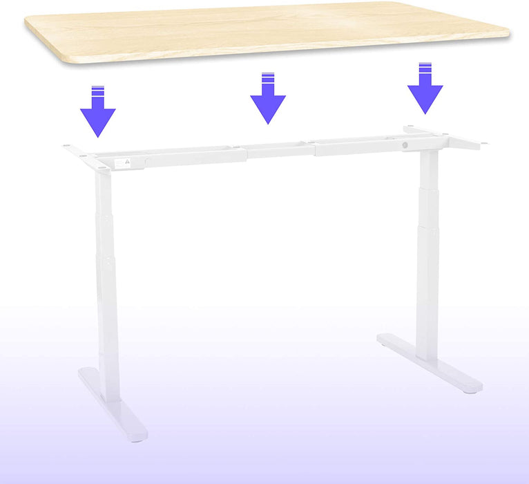 Duronic TT187 NL - superficie superiore in MDF da 180 x 70 cm che si attacca a un telaio da scrivania| Telaio venduto separatamente| Abbinabile a qualsiasi telaio