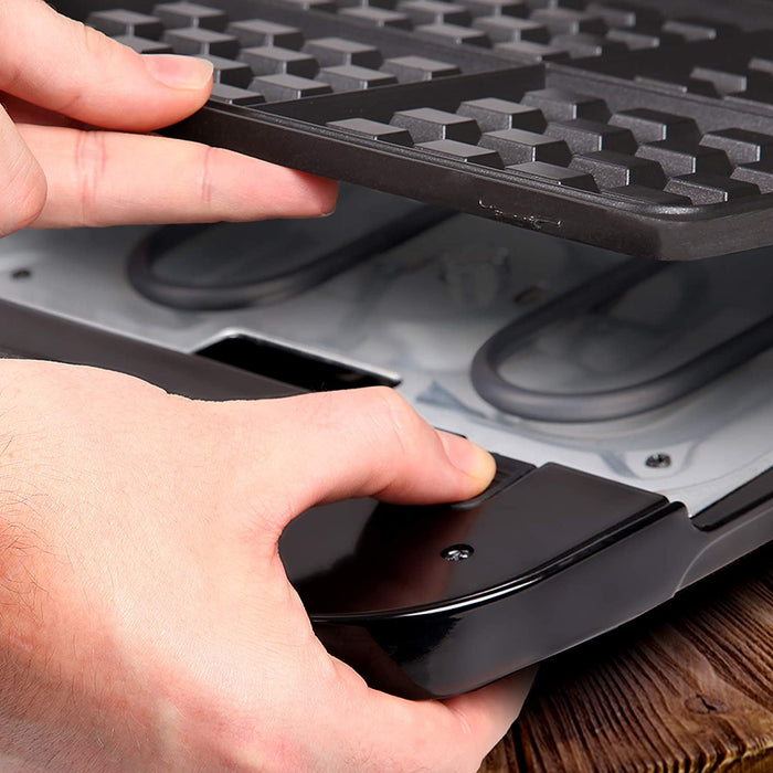 Duronic WM60 Piastra per Waffle | Macchina per 4 Waffle | Piastra per Cialde 1200W | Piastra di cottura antiaderente rimovibile | Controllato autimatico della temperatura | Piastra per Waffle Belga