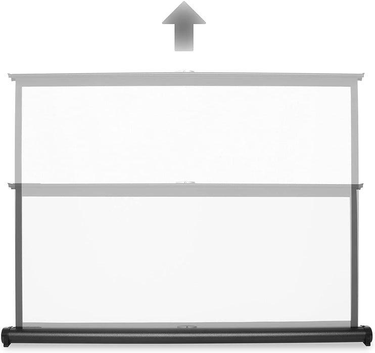 Duronic DPS40 /43 Schermo di proiezione 40 formato 4:3/86 X 61 cm Telo da scrivania telo proiettore da tavolo telo da proiezione per interni/esterni Full HD 3D 4K - Home cinema home theater ufficio