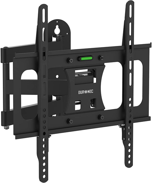 Duronic TVB109S Supporto TV da parete per TV da 23-55 portata 30kg | VESA MAX 400 x 400 mm con braccio girevole ed estendibile da 4 a 50cm | Staffa snodata inclinabile per TV o monitor