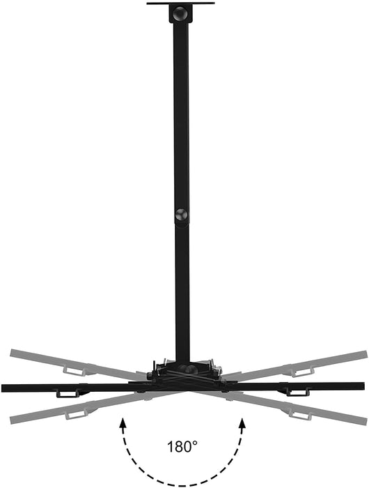 Duronic TVB109S Supporto TV da parete per TV da 23-55 portata 30kg | VESA MAX 400 x 400 mm con braccio girevole ed estendibile da 4 a 50cm | Staffa snodata inclinabile per TV o monitor