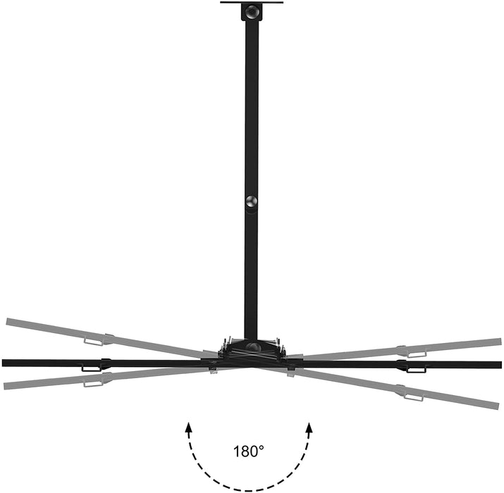 Duronic TVB109M Supporto TV da parete per TV da 32a 70 portata 35kg | VESA MAX 600 x 400 mm con braccio girevole ed estendibile da 4 a 50cm | Staffa snodata inclinabile per TV o monitor