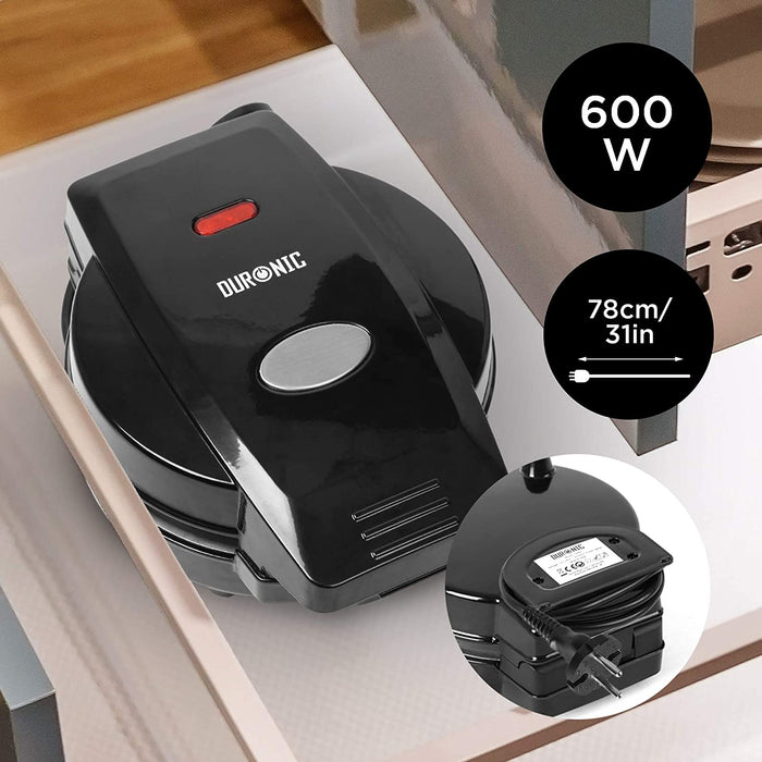 Duronic OM60 Piastra per Omlette | Piastra elettrica per frittate 600W | Superficie antiaderente e facile da pulire | Ideale per Frittate, Panzerotti, Nachos e tutte le pietanze dolci o salate