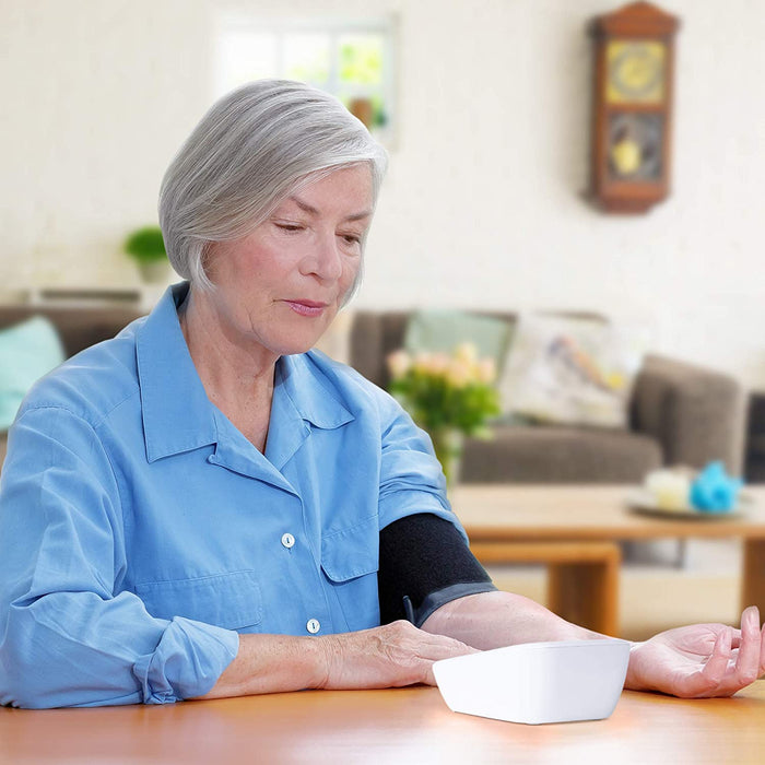 Duronic BPM200 Misuratore di pressione elettrico arteriosa da braccio | Manicotto da 22 a 42 cm | Ampio display LCD | Rilevatore automatico per pressione sanguigna digitale | Frequenza cardiaca