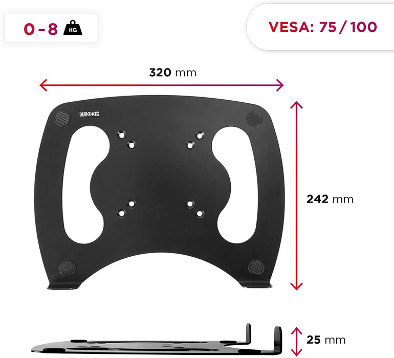 Duronic DML2 Supporto per computer portatile / tablet / tastiera Compatibile con la gamma DM15 / DM25 / DM45 / DM55 / DM65