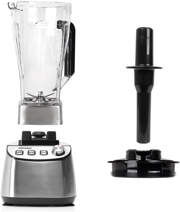 Duronic BL1510 Frullatore elettrico 1500W con caraffa in tritan 2L e 6 lame | 3 Funzioni e velocità variabile | Blender con funzione tritaghiaccio | Mixer potente per Smoothie Frullati Granite