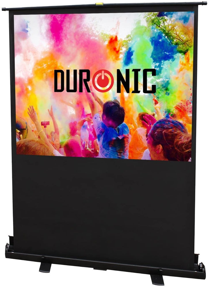 Duronic FPS100 /43 schermo di proiezione 100 formato 4:3 / 203 X 152 cm - telo proiettore retrattile auto-portante per videoproiettore Full HD 3D 4K - Home cinema home theater ufficio