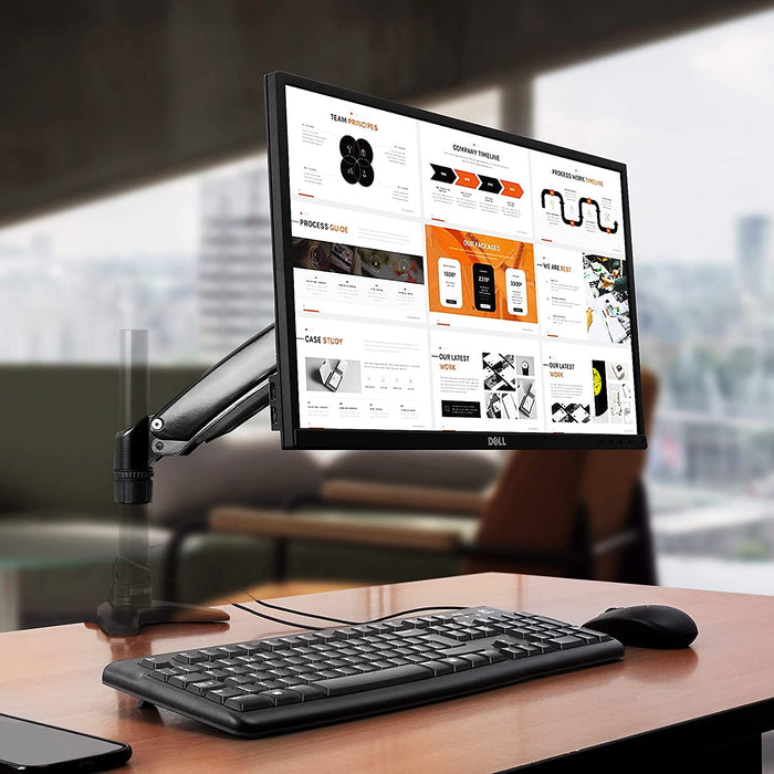 Duronic DML5S1 Braccio completo per supporto monito compatibile con la gamma DM55  Permette laggiunta di un monitor o accessorio con regolazione verticale