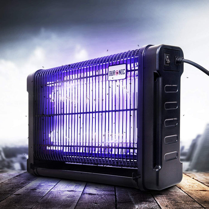 Duronic FK8416 Zanzariera elettrica per interni 16W - lanterna fulmina insetti volanti - lampada luce ultravioletta ammazza zanzare mosche vespe falene