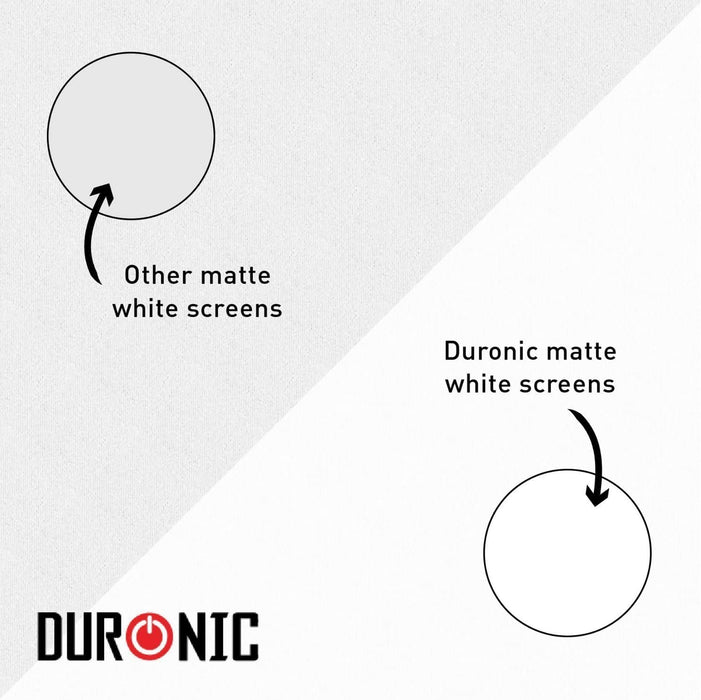 Duronic FPS100 /43 schermo di proiezione 100 formato 4:3 / 203 X 152 cm - telo proiettore retrattile auto-portante per videoproiettore Full HD 3D 4K - Home cinema home theater ufficio