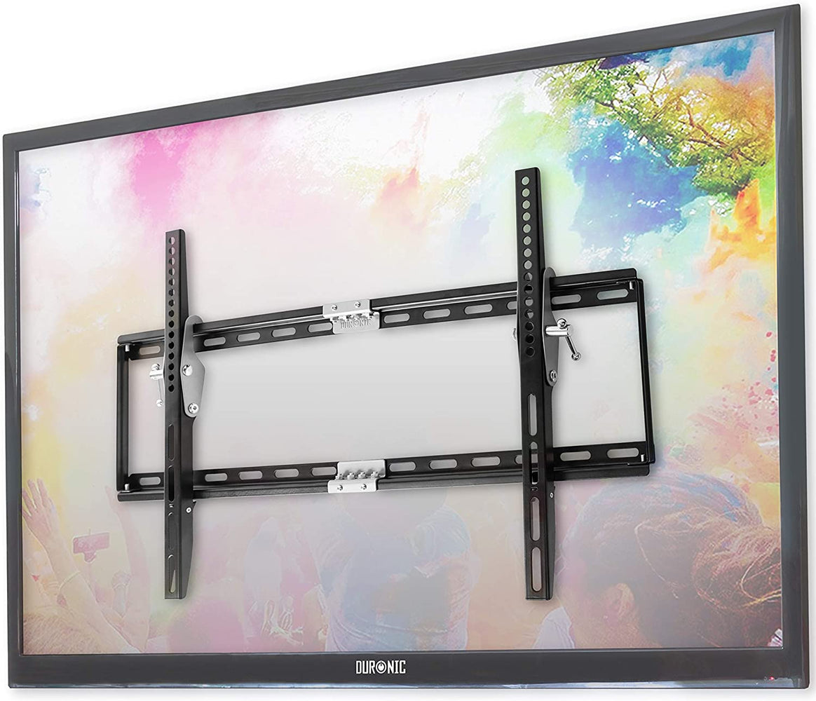 Duronic TVB777 Supporto TV da parte fisso ultra sottile per schermi LED LCD curvi monitor 33 60 portata 40kg compatibile con vesa 600 x 400 mm