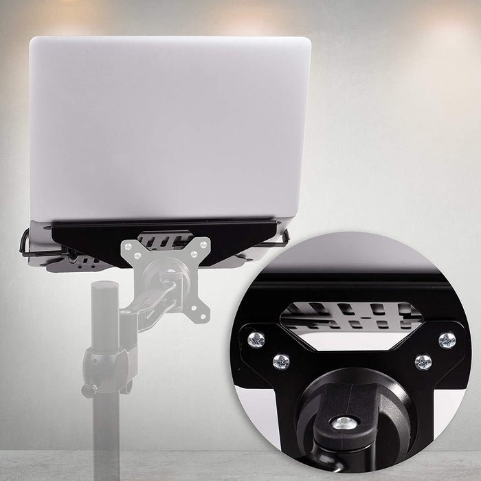Duronic DML7 Supporto per computer portatile - Attacco supporto tablet e tastiera per supporto scrivania  Per VESA - Capacità 5kg - Compatibile con DM15 DM25 DM35 DM45 DM55 DM65 DMUSB DMDC DMG