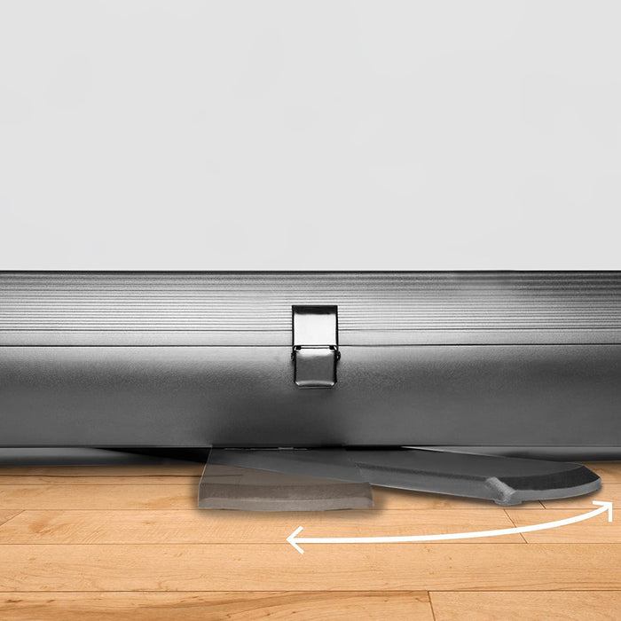 Duronic FPS60 /43 schermo di proiezione 80 formato 4:3 / 122 X 91 cm - telo proiettore retrattile auto-portante per videoproiettore Full HD 3D 4K - Home cinema home theater ufficio