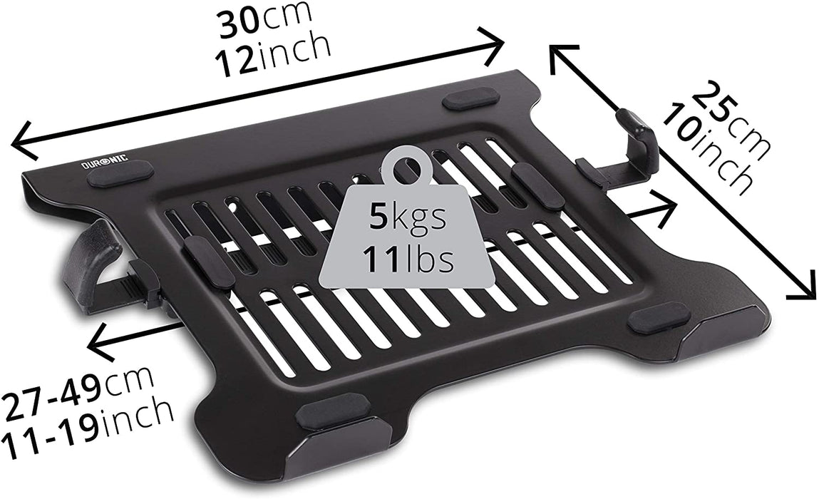 Duronic DML7 Supporto per computer portatile - Attacco supporto tablet e tastiera per supporto scrivania  Per VESA - Capacità 5kg - Compatibile con DM15 DM25 DM35 DM45 DM55 DM65 DMUSB DMDC DMG