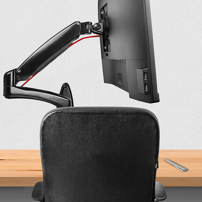 Duronic DM55W1X2 Supporto monitor da parete | Per schermi da 15 a 27 pollici | Inclinazione regolabile | Capacità 7,8kg |VESA 70 100 | Supporto ergonomico murale | Con ganci gestione cavi | Universale