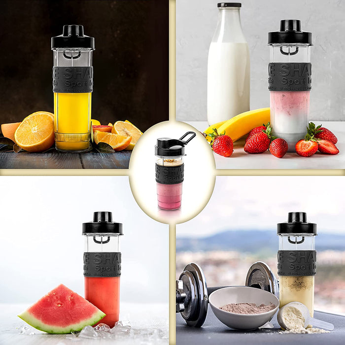 Duronic BB5 Borraccia 570 ml | Bottiglia per frullatore senza BPA | Compatibile con mixer Duronic BL510 e BL520 | Ideale per smoothie, campeggio, palestra, escursioni
