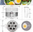 Duronic EB35 Cuoci uova elettrico automatico Bolliuova 350W Bollitore a vapore Mini vaporiera elettrica 1-7 uova termostato timer uova sode / dure / medie / alla coque - dosatore e ago fora-uova