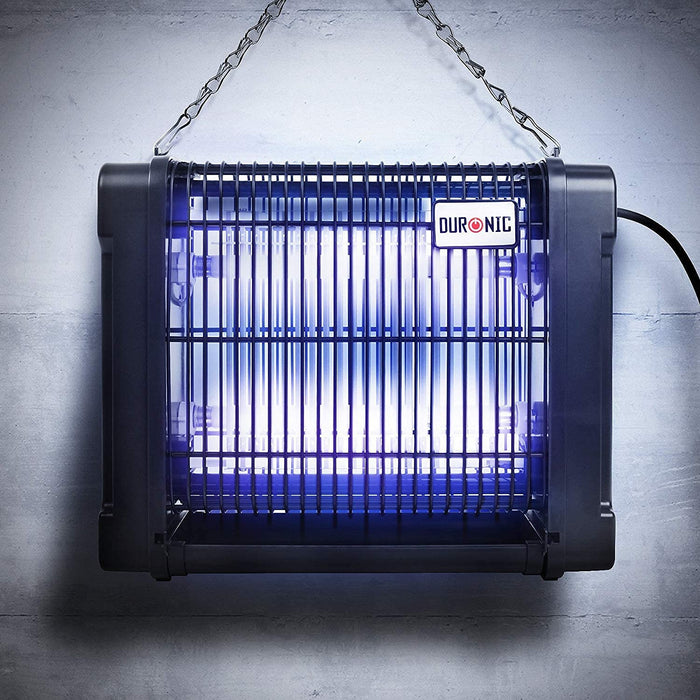Duronic FK8412 Insetticida per zanzare elettrica 12W | Zanzariera elettrica per Interni | Lampada Antizanzare Elettrica con Luce UV | Giardino Domestico Cucina Interna Esterna | Mosche Falene Insetti
