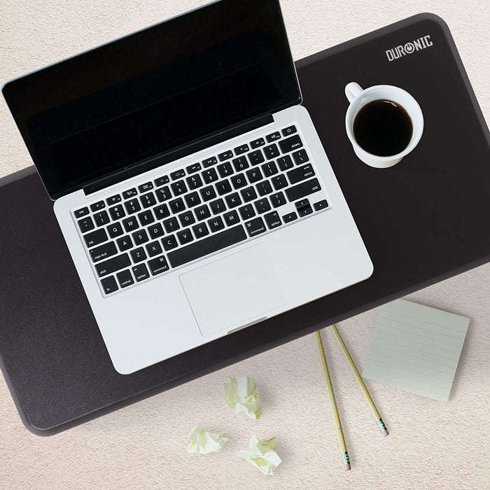 Duronic DM06-1 BK Supporto monitor scrivania dimensioni 62 x 30 cm - Supporto da tavolo altezza 15 cm per monitor e Laptop - Capacità 10kg - Mensola ergonomica per scrivania