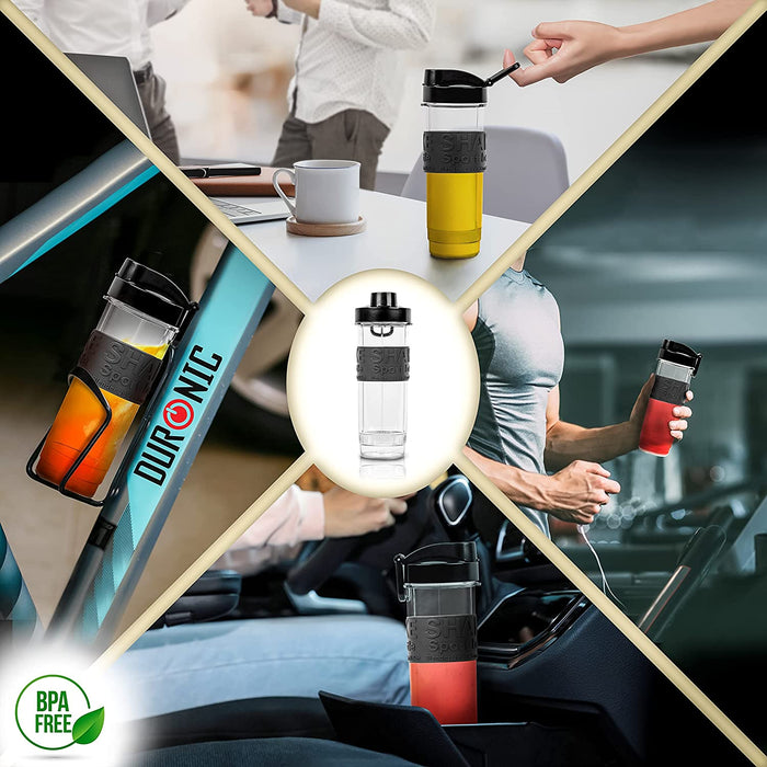 Duronic BB5 Borraccia 570 ml | Bottiglia per frullatore senza BPA | Compatibile con mixer Duronic BL510 e BL520 | Ideale per smoothie, campeggio, palestra, escursioni