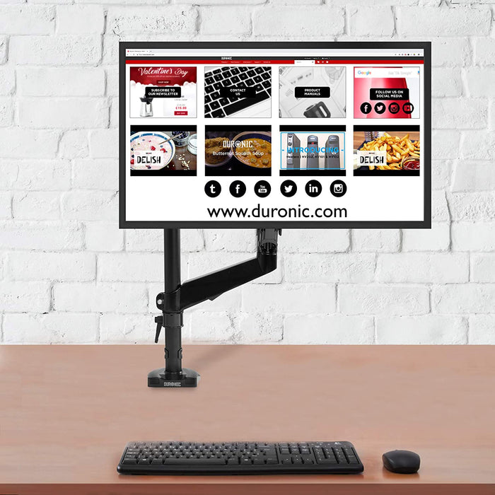 Duronic DM-GR-03 Grommet per supporti monitor modello DMG51X2 e DMG52 Attraverso fori sulla scrivania Alternativa al morsetto