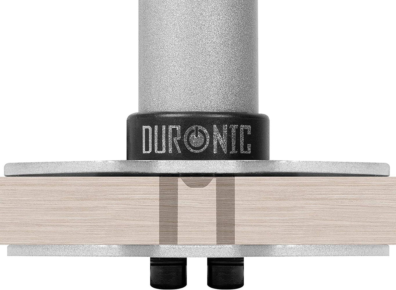 Duronic DM-GR-01 SR Grommet argento per supporti monitor modello DM351X3 SR e DM352 SR  Attraverso fori sulla scrivania  Alternativa al morsetto