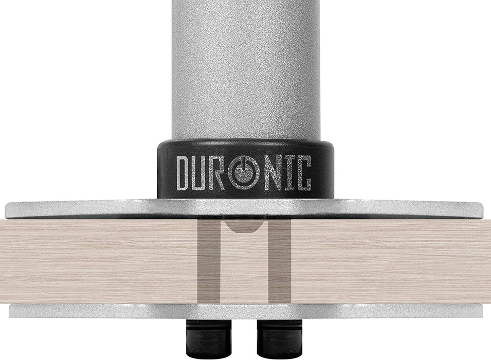 Duronic DM-GR-01 SR Grommet argento per supporti monitor modello DM351X3 SR e DM352 SR  Attraverso fori sulla scrivania  Alternativa al morsetto