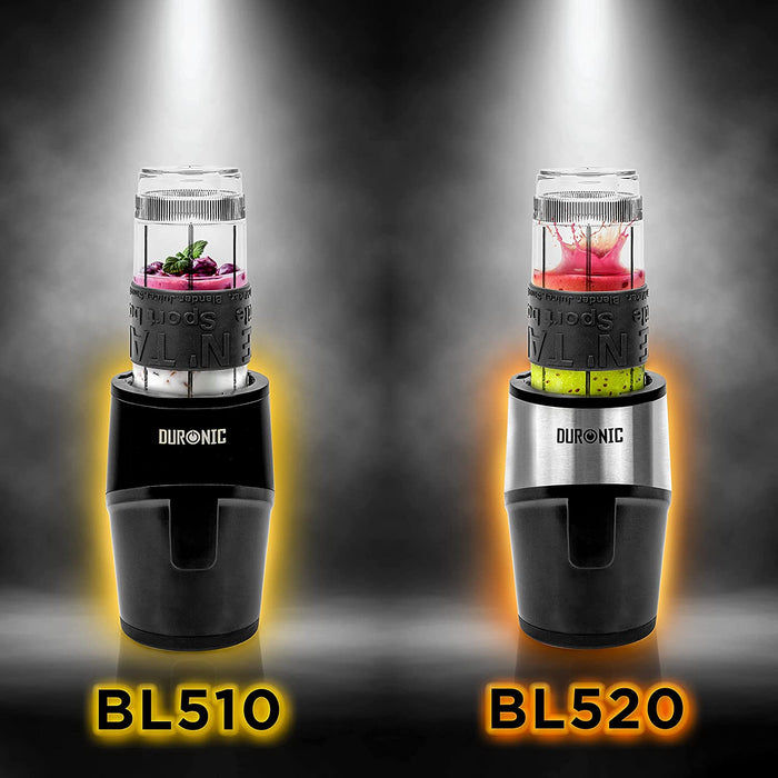 Duronic BB4 Borraccia 400 ml | Bottiglia per frullatore senza BPA | Compatibile con mixer Duronic BL510 e BL520 | Ideale per smoothie, campeggio, palestra, escursioni