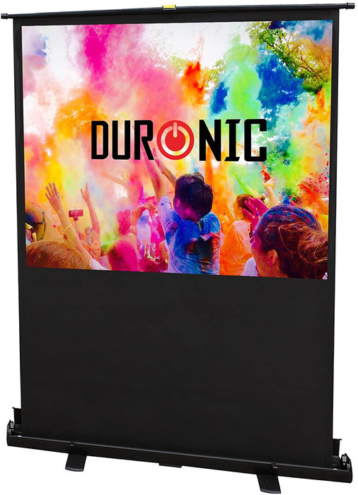 Duronic FPS60 /43 schermo di proiezione 80 formato 4:3 / 122 X 91 cm - telo proiettore retrattile auto-portante per videoproiettore Full HD 3D 4K - Home cinema home theater ufficio