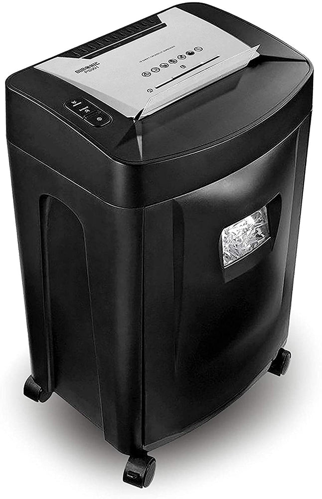 Duronic PS991 Distruggidocumenti 18 fogli A4 - Taglio incrociato 4x28 mm - Capacità 31L - Funzione distruggi carte di credito e CD  Ideale per casa e ufficio