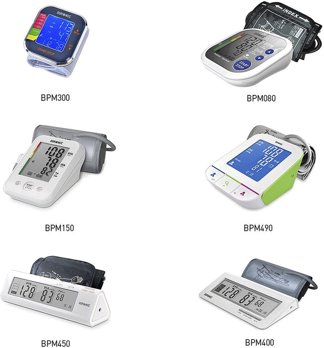 Duronic BPM080 Misuratore di pressione elettrico arteriosa da braccio | Manicotto da 22 a 42 cm | Ampio display LCD | Rilevatore automatico per pressione sanguigna digitale | Frequenza cardiaca