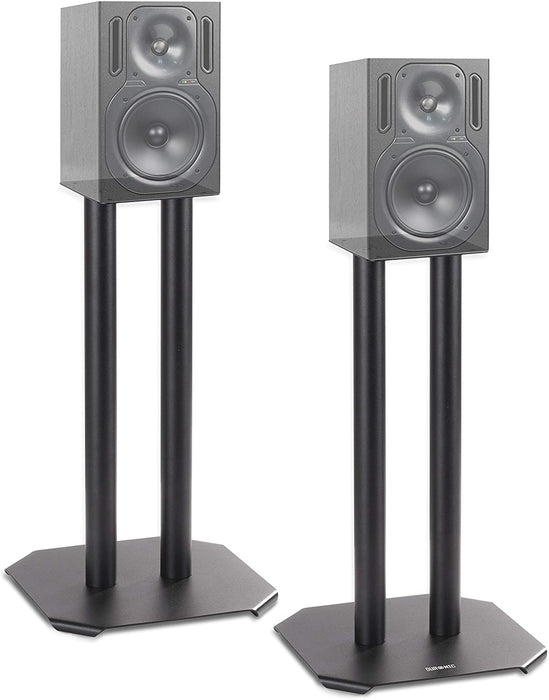 Duronic SPS1022 /40 Supporti per casse acustiche - Altoparlanti da terra - 40 cm di altezza - Riempimento con sabbia - Supporto antivibrazione - Ideale per impianti Hi-Fi / Stereo / Home Cinema 5.1