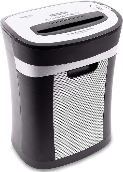 Duronic PS581 Distruggidocumenti 15 fogli A4 - Capacità 22 L - Funzione distruggi carte di credito e CD Taglio incrociato Ideale per casa e ufficio